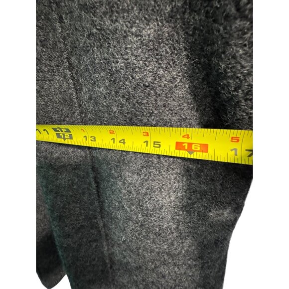 Karen Scott Womens Pure Wool Cardigan Jacket Made In Australia Button Front Dark - Picture 12 of 13